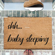 Shh Baby Sleeping - Dormir Doğal Koko Hindistan Cevizi Kapı Önü Paspas 60x40cm