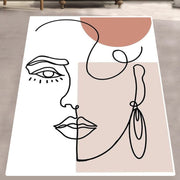 Silueta Dijital Baskılı Halı, Kaymaz Taban, Yıkanabilir Bonvagon