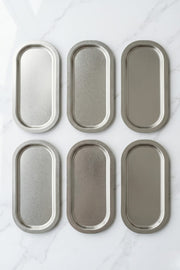 Silver Baton Tepsi Set 6 Adet