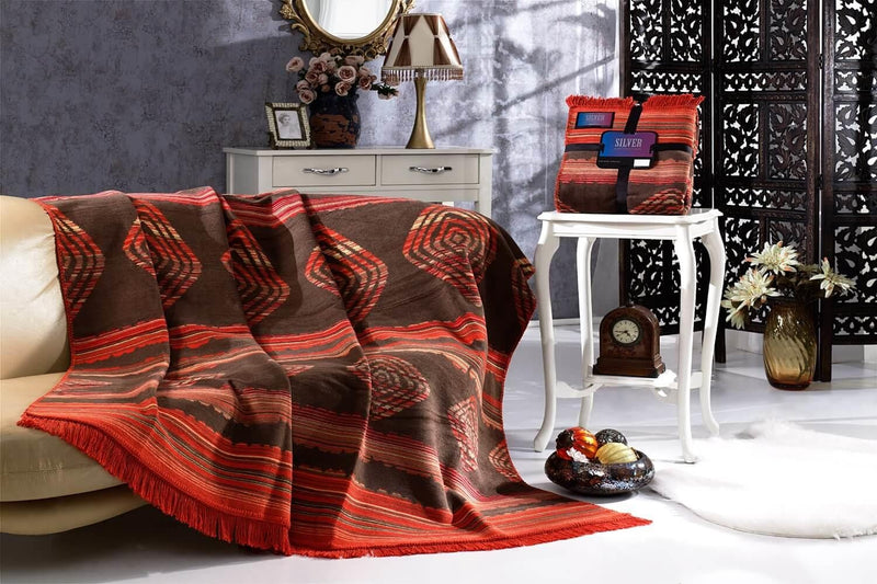 Silver Collection Çift Kişilik Pamuklu Battaniye 180x220 Mayori Bonvagon