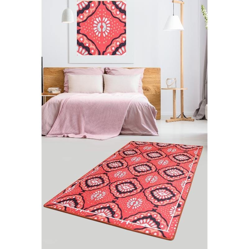 Simba Dijital Baskılı Yatak Odası Halısı, Kaymaz Taban, Yıkanabilir Bonvagon