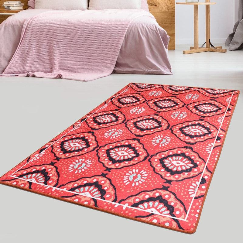 Simba Dijital Baskılı Yatak Odası Halısı, Kaymaz Taban, Yıkanabilir Bonvagon