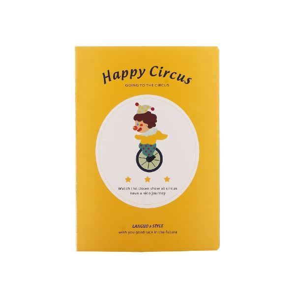 Sirkte Parti - B5 Boy Sarı Defter Bonvagon