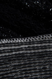 Siyah 2li Set Akrilik Banyo Paspas ve Halısı, Kaymaz Taban, Yıkanabilir Bonvagon