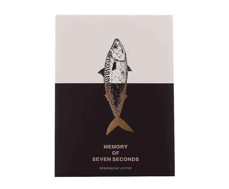 Siyah Beyaz Balıklı Defter Bonvagon