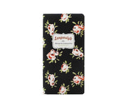 Siyah Çiçekli Defter Bonvagon