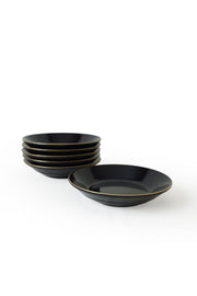 Siyah Gold Bahar Yemek Tabağı 19 Cm 6 Adet Bonvagon