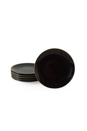 Siyah Gold Ege Pasta Tabağı 20 cm 6 Adet Bonvagon