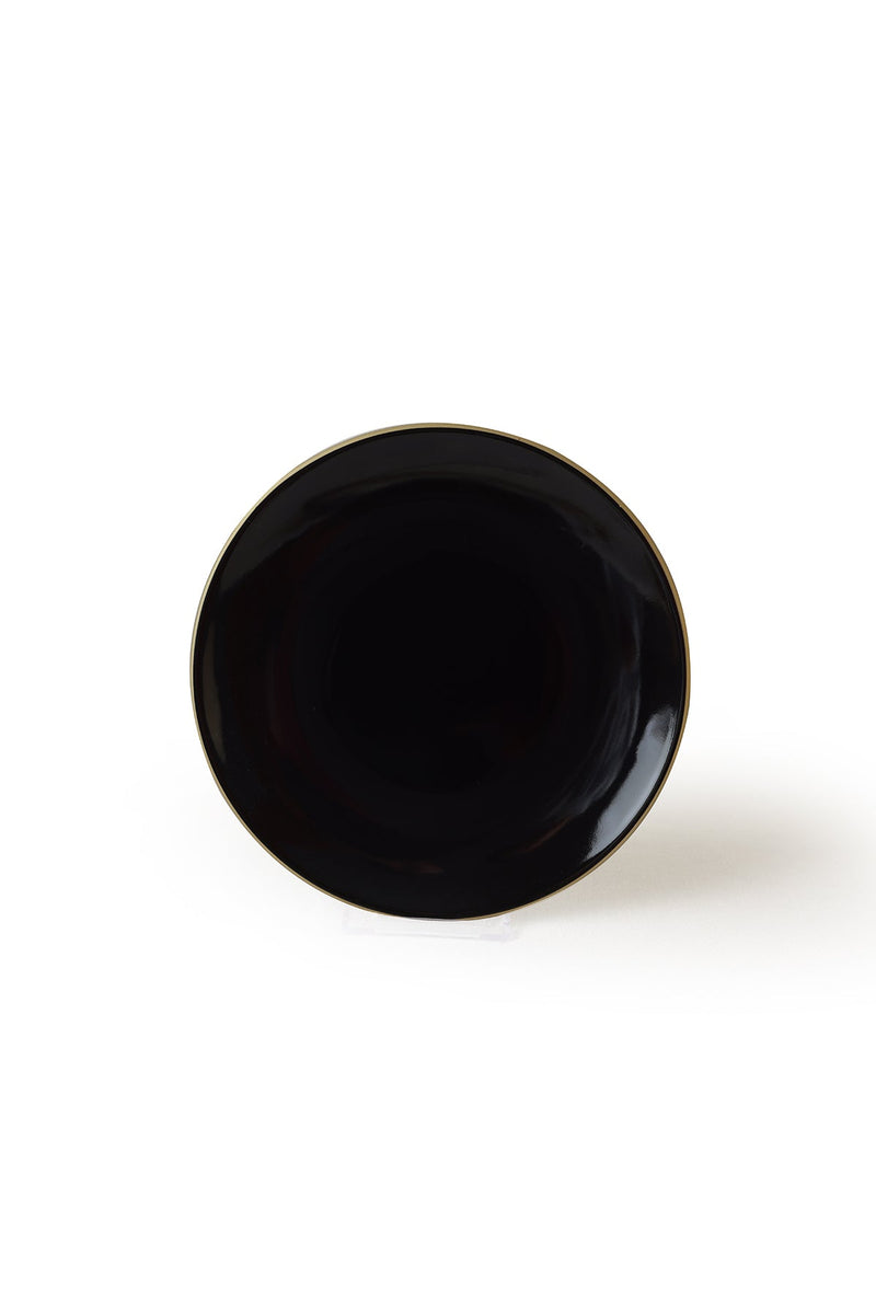 Siyah Gold Ege Pasta Tabağı 20 cm 6 Adet Bonvagon