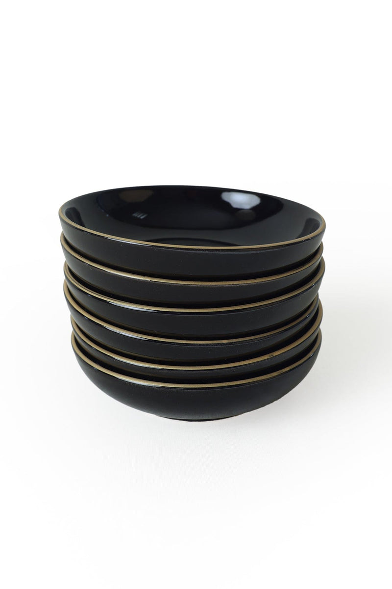 Siyah Gold Halka Çerezlik / Sosluk 13 Cm 6 Adet Bonvagon