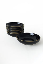 Siyah Gold Halka Çerezlik / Sosluk 13 Cm 6 Adet Bonvagon