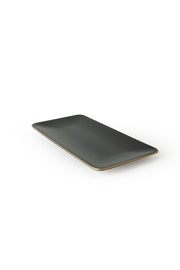 Siyah Gold Siera Kayık Tabak 33*17 Cm 2 Adet Bonvagon