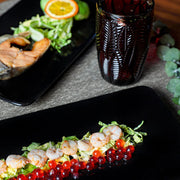 Siyah Siera Kayık Tabak 33cm 2 Adet Bonvagon