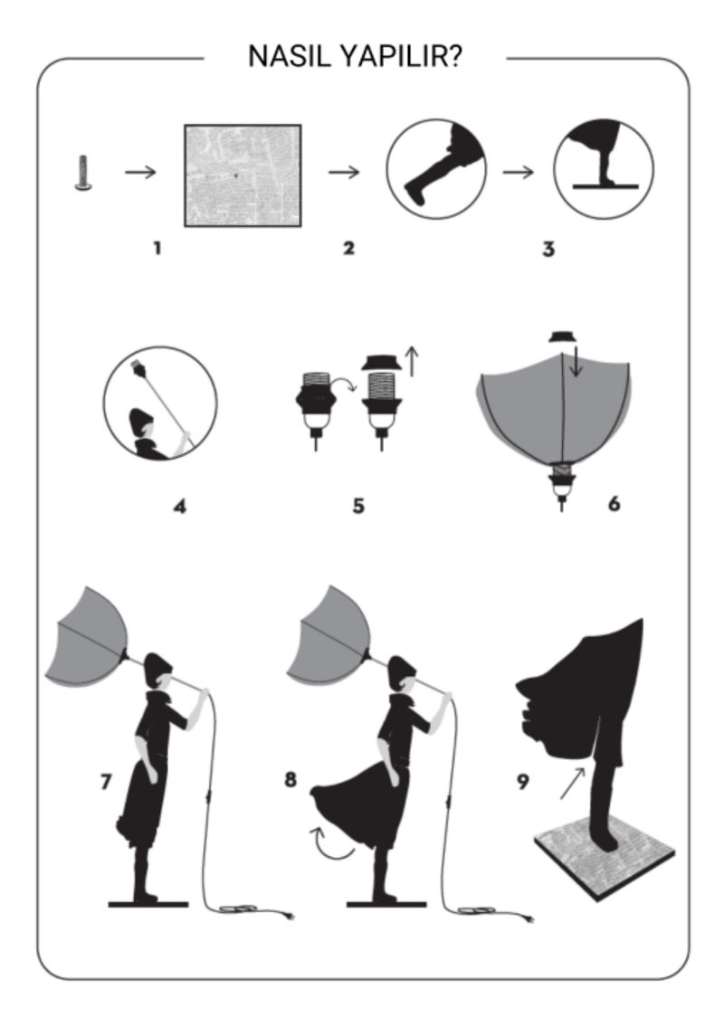 Skitso Admiti Abajur 85cm Bonvagon