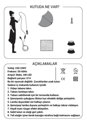 Skitso Admiti Abajur 85cm Bonvagon