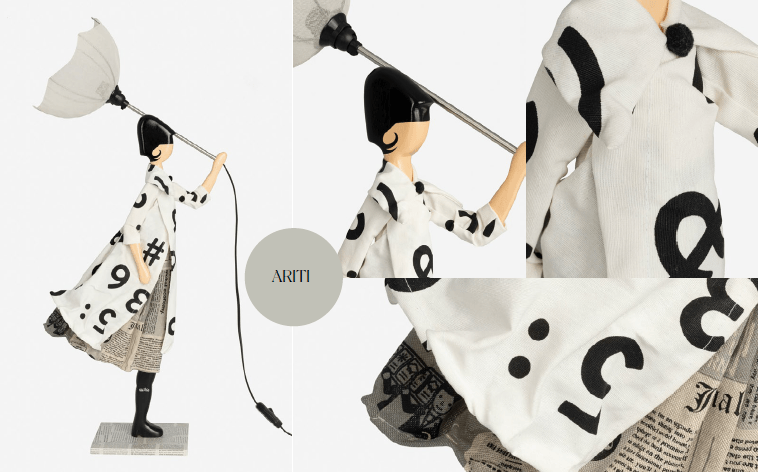 Skitso Ariti 85cm Abajur Aydınlatma Masa Lambası Bonvagon