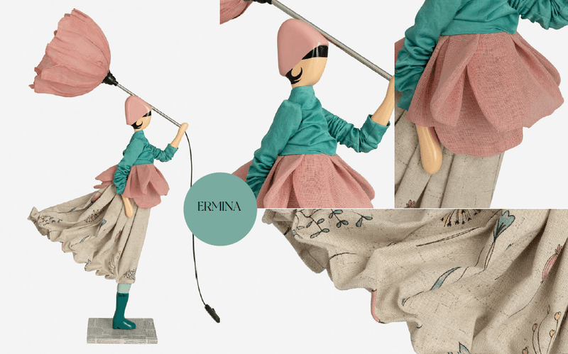 Skitso Ermina 85cm Abajur Aydınlatma Masa Lambası Bonvagon