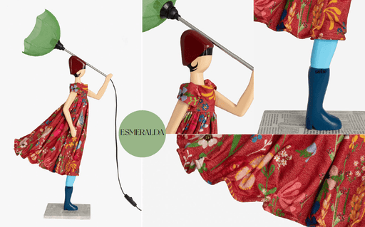 Skitso Esmeralda 85cm Abajur Aydınlatma Masa Lambası Bonvagon