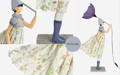 Skitso Evanthia 85cm Abajur Aydınlatma Masa Lambası Bonvagon