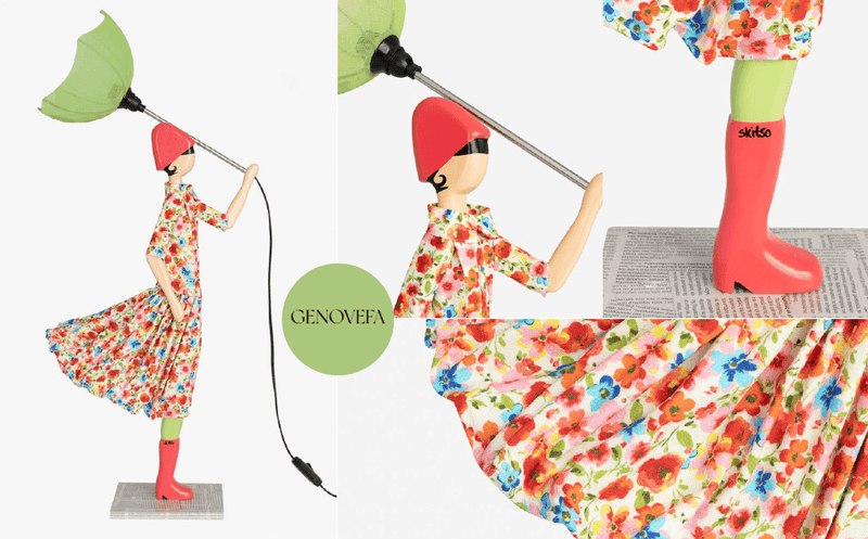 Skitso Genovefa 85cm Abajur Aydınlatma Masa Lambası Bonvagon