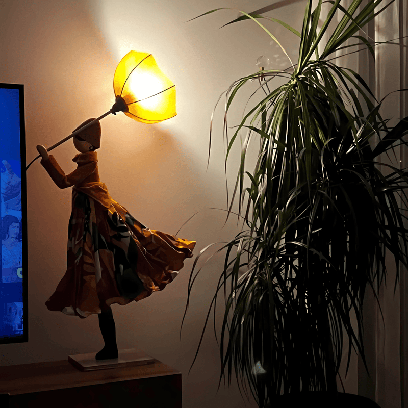 Skitso Lis 85cm Abajur Aydınlatma Masa Lambası Bonvagon