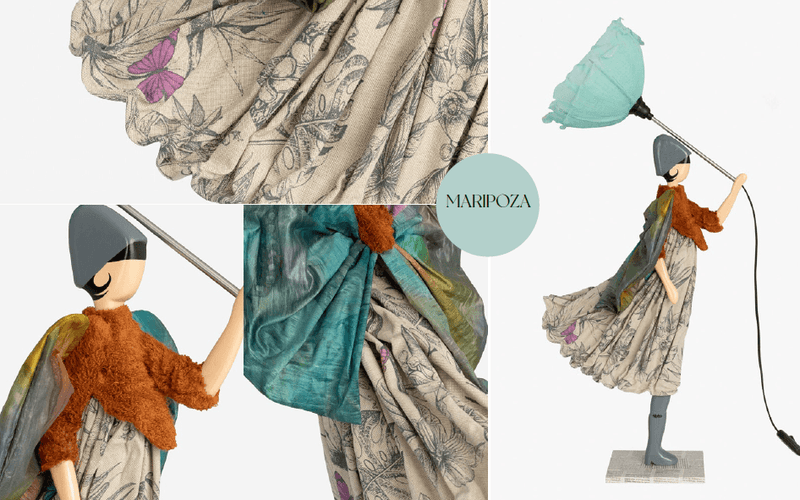 Skitso Maripoza 85cm Abajur Aydınlatma Masa Lambası Bonvagon