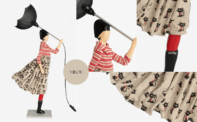 Skitso Milou 85cm Abajur Aydınlatma Masa Lambası Bonvagon