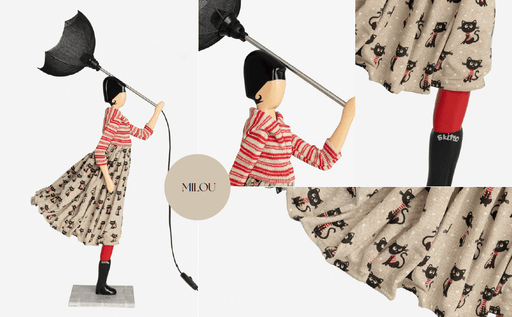 Skitso Milou 85cm Abajur Aydınlatma Masa Lambası Bonvagon