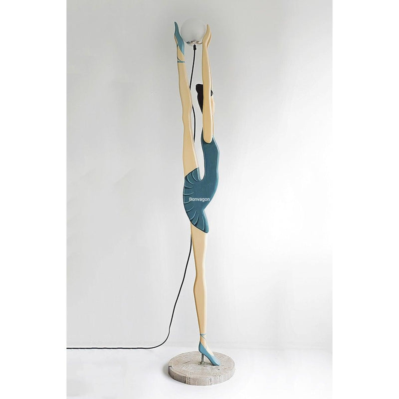 Skitso Natalya Green Balerin 170cm Lambader Aydınlatma Bonvagon