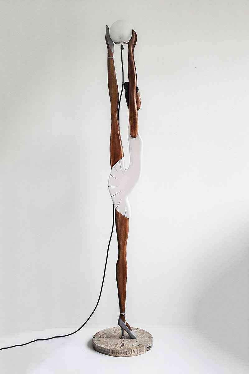 Skitso Yvonne Black Lady Balerin 170cm Lambader Bonvagon