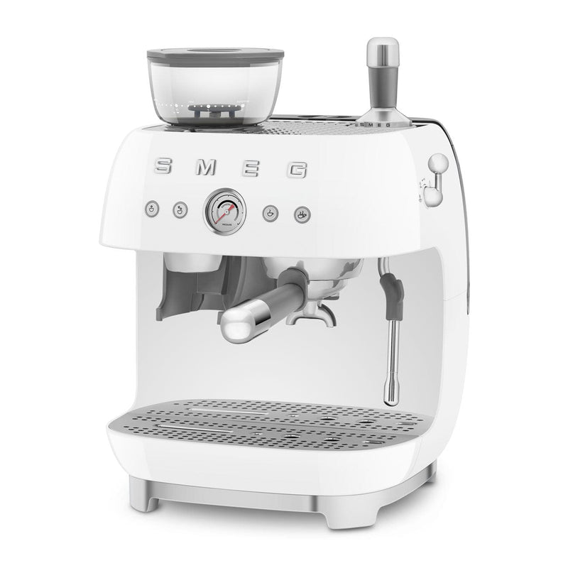 Smeg Beyaz Kahve Öğütücülü Espresso Makinesi Egf03Wheu Bonvagon