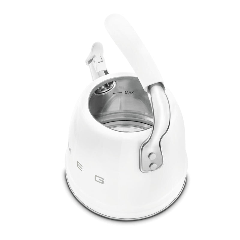 Smeg Beyaz Ocak Üstü Islıklı Whistling Kettle Su Isıtıcısı CKLW2001WH