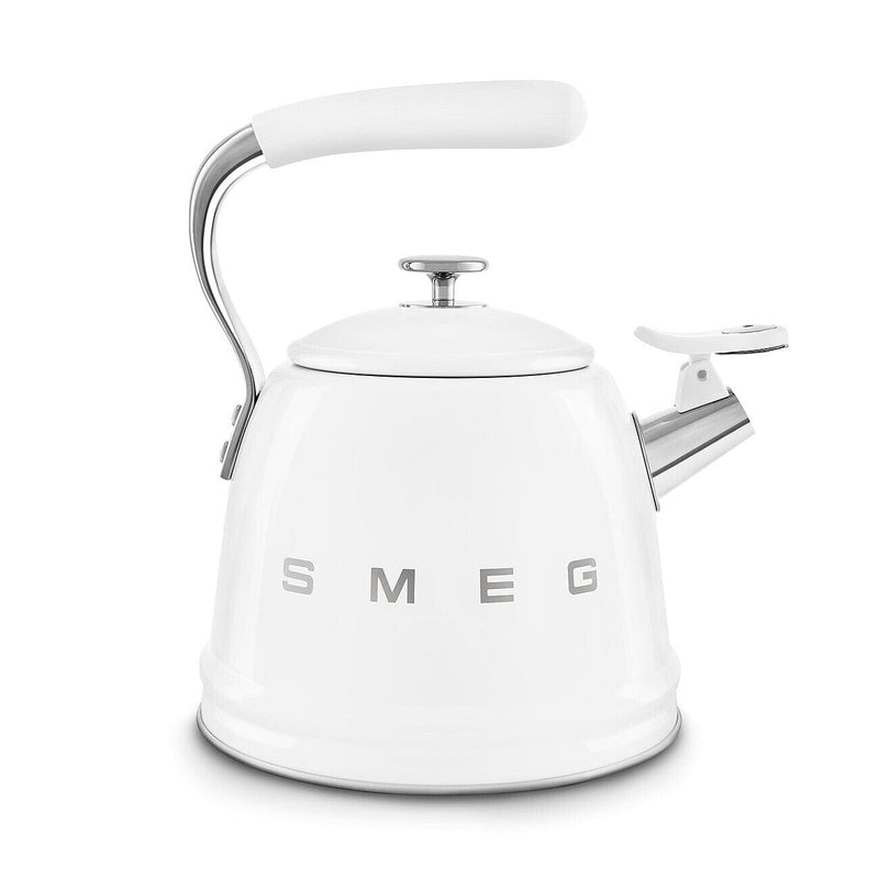 Smeg Beyaz Ocak Üstü Islıklı Whistling Kettle Su Isıtıcısı CKLW2001WH
