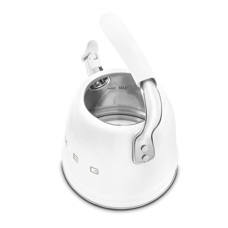 Smeg Beyaz Ocak Üstü Islıklı Whistling Kettle Su Isıtıcısı CKLW2001WH