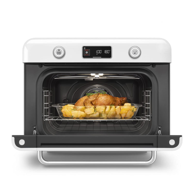Smeg Beyaz Tezgah Üstü Buharlı Mini Fırın COF01WHEU
