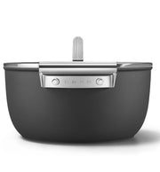 Smeg Cookware 50's Style Cam Kapaklı Tencere Siyah Bonvagon
