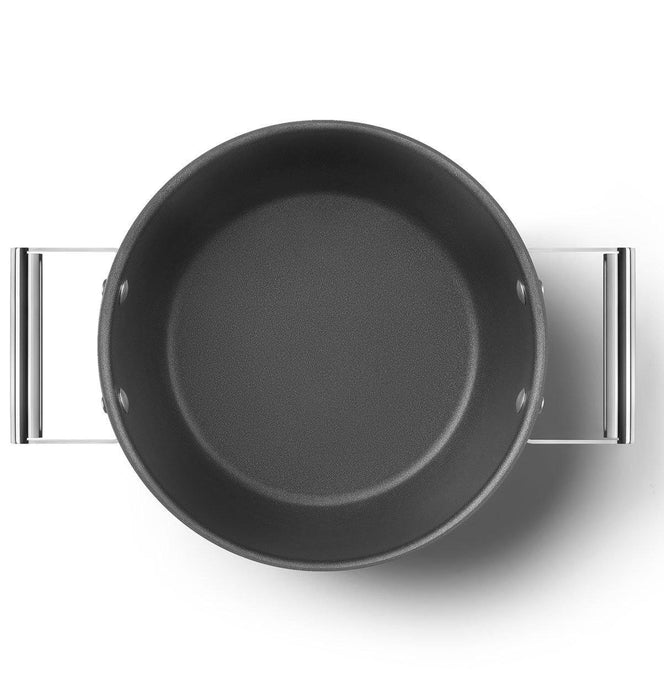 Smeg Cookware 50's Style Cam Kapaklı Tencere Siyah Bonvagon