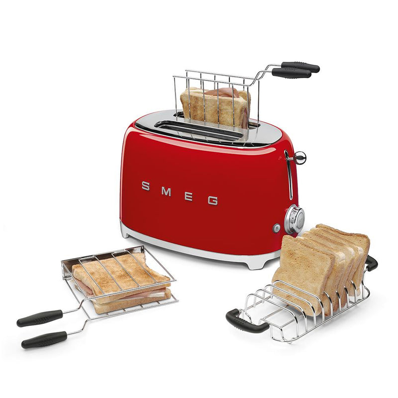 Smeg Kırmızı 1x2 Ekmek Kızartma Makinesi Tsf01rdeu