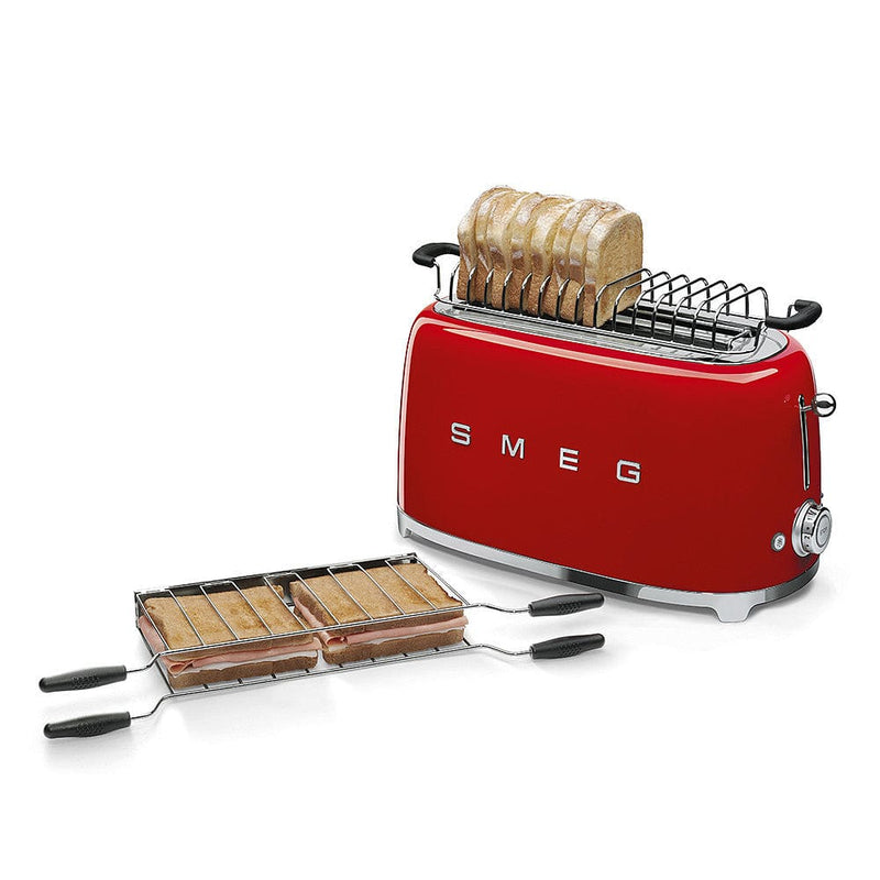 Smeg Kırmızı 2x2 Ekmek Kızartma Makinesi Tsf02rdeu
