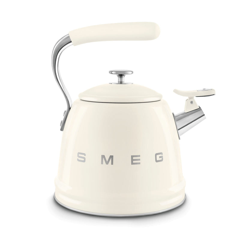 Smeg Krem Ocak Üstü Islıklı Whistling Kettle Su Isıtıcısı CKLW2001CR