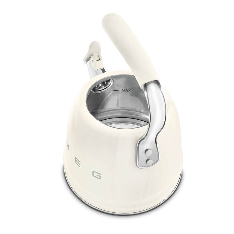Smeg Krem Ocak Üstü Islıklı Whistling Kettle Su Isıtıcısı CKLW2001CR