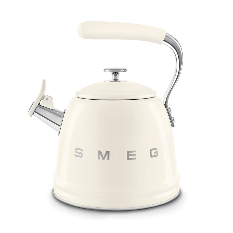 Smeg Krem Ocak Üstü Islıklı Whistling Kettle Su Isıtıcısı CKLW2001CR