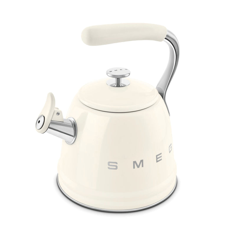 Smeg Krem Ocak Üstü Islıklı Whistling Kettle Su Isıtıcısı CKLW2001CR