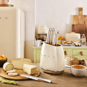 Smeg Krem Standlı Bıçak Seti 50s Style Kbsf02cr Bonvagon