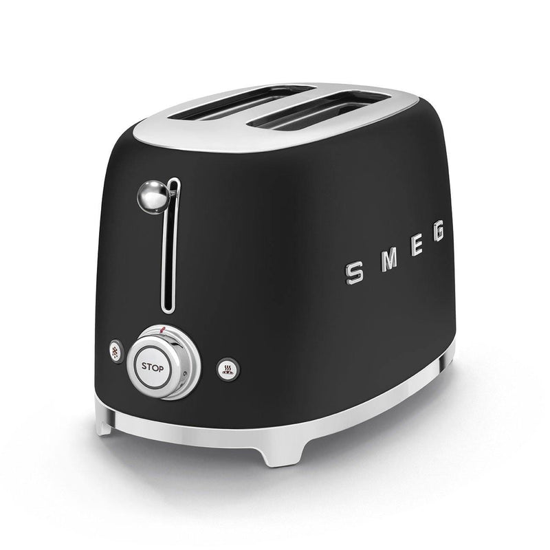 Smeg Mat Siyah 1x2 Ekmek Kızartma Makinesi Tsf01blmeu