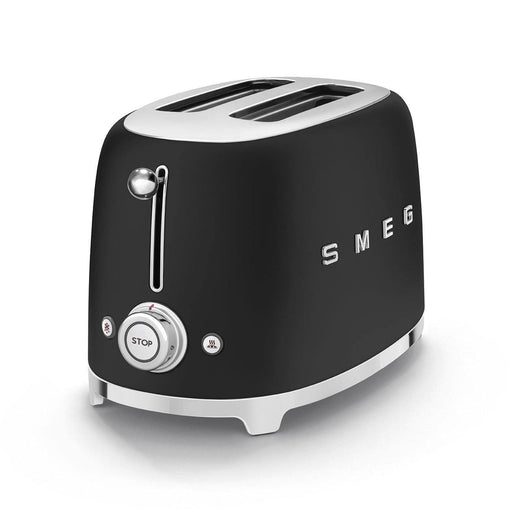 Smeg Mat Siyah 1x2 Ekmek Kızartma Makinesi Tsf01blmeu