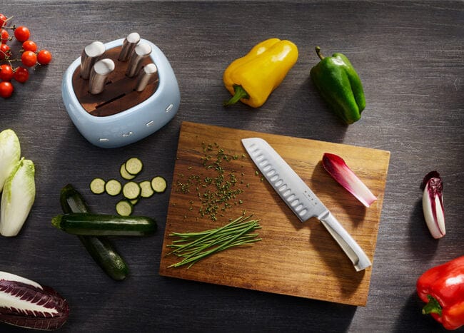 Smeg Mavi Standlı Bıçak Seti 50s Style KBSF02PB Bonvagon