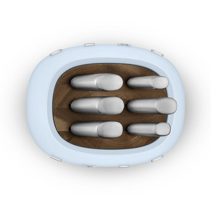 Smeg Mavi Standlı Bıçak Seti 50s Style KBSF02PB Bonvagon