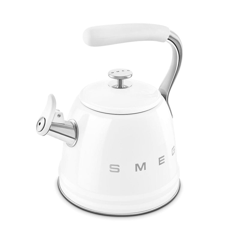 Smeg Ocak Üstü Islıklı Whistling Kettle Su Isıtıcısı Beyaz CKLW2001WH Bonvagon