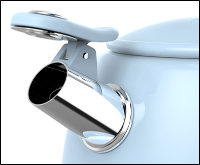 Smeg Ocak Üstü Islıklı Whistling Kettle Su Isıtıcısı Beyaz CKLW2001WH Bonvagon